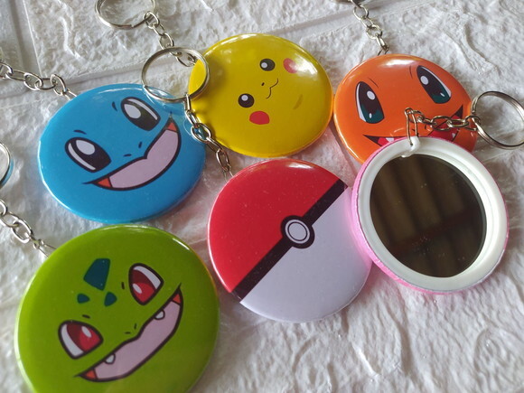 Espelho Chaveiro Pokémon