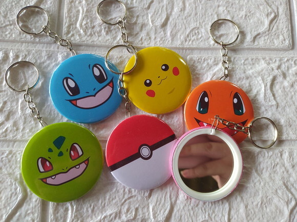 Espelho Chaveiro Pokémon