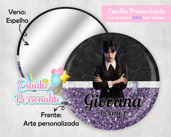 Espelho Wandinha Addams