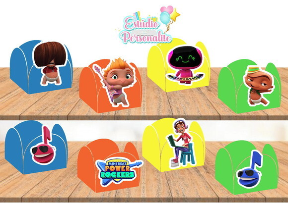 Forminha de Doce Minibeat Power Rockers