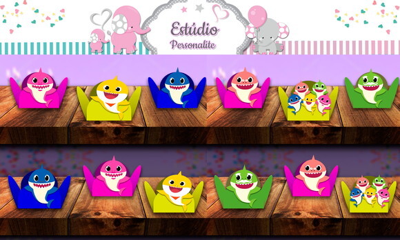 Forminha de Doces Baby Shark
