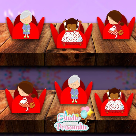 Forminha de Doces Chapeuzinho Vermelho