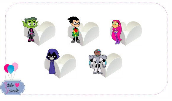 Forminha de Doces Jovens Titãs