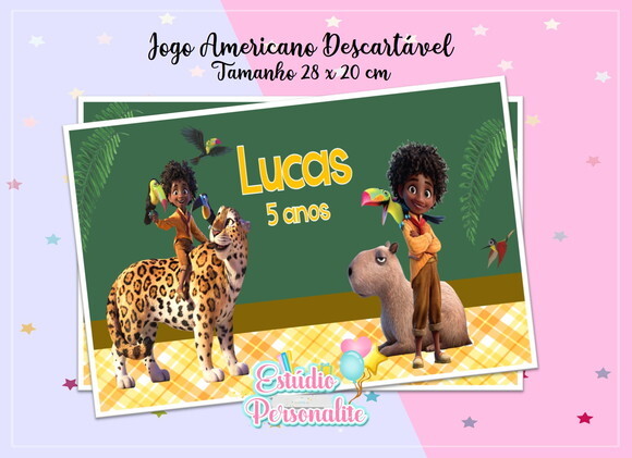 Jogo Americano Descartável Antônio Encanto Disney