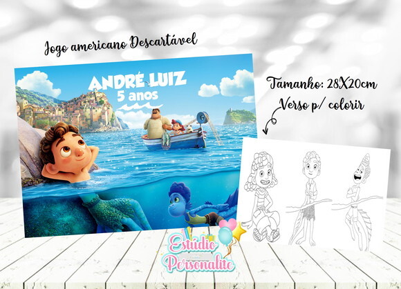 Jogo Americano Descartável Luca Disney