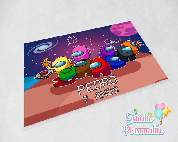 Jogo Americano Plastificado Among Us