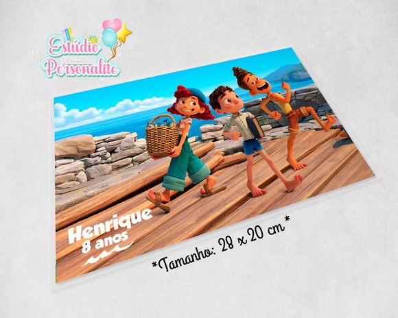 Jogo americano Plastificado Luca Disney