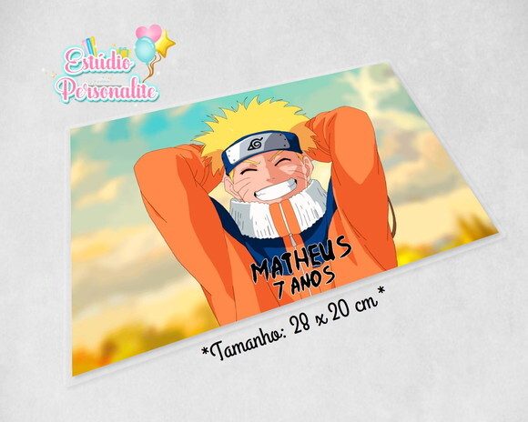Jogo americano plastificado Naruto