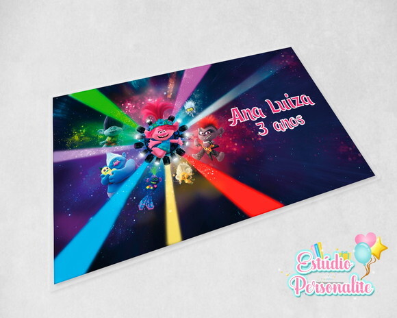 Jogo americano plastificado Trolls 2
