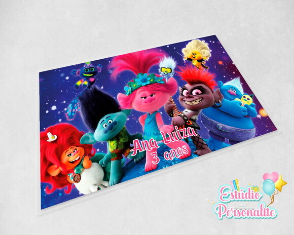 Jogo americano plastificado Trolls 2