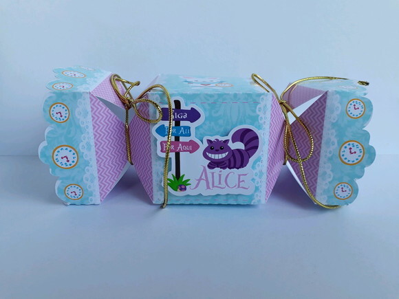 Kit 30 Caixas Alice no País das Maravilhas