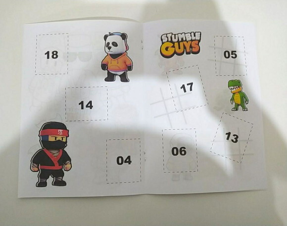 Kit Álbum de Figurinhas+pulseira Stumble Guys
