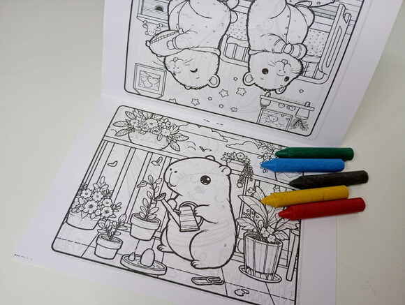 Kit de Colorir 14x10 Capivara
