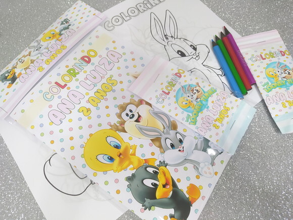 Kit de Colorir Baby Looney Tunes.