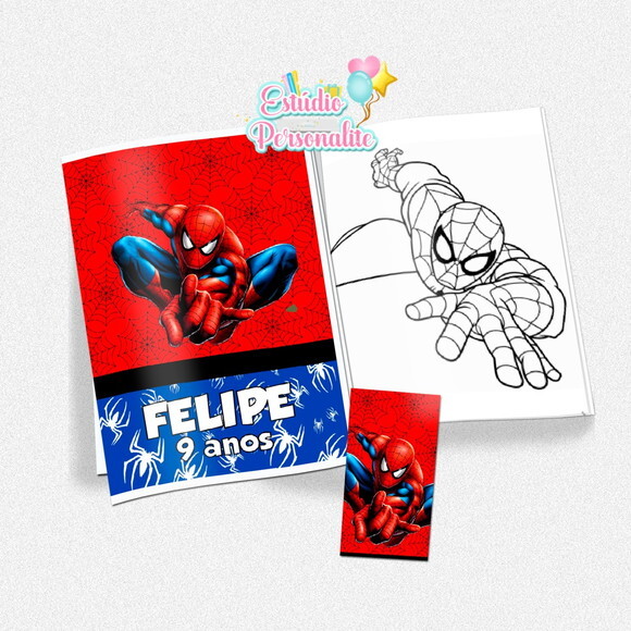 Kit de Colorir Homem Aranha
