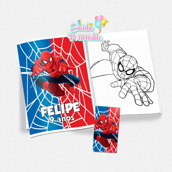 Kit de Colorir Homem Aranha