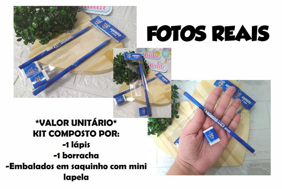 Kit Escolar Lápis + Borracha Barbie Filme