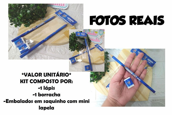 Kit Escolar Lápis + Borracha Stitch