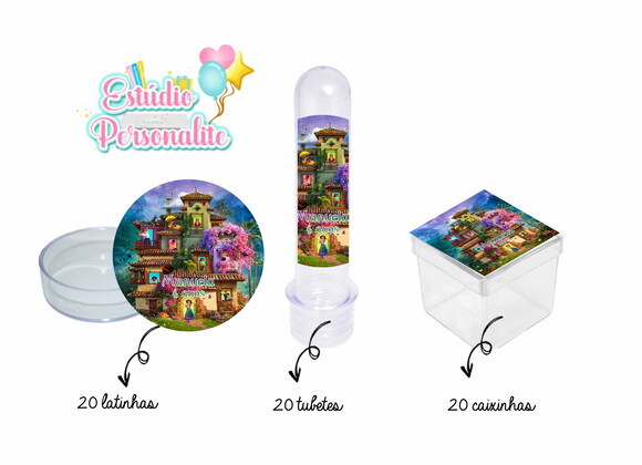 Kit Festa 60 Itens Encanto Disney