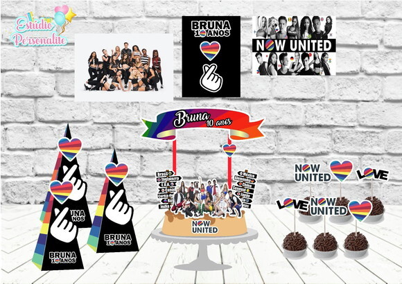 Kit Festa em Casa Now United