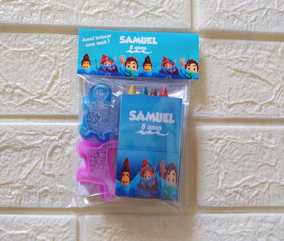 Kit Massinha + Kit De Colorir Luca Disney
