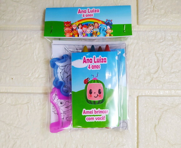 Kit Massinha E Kit De Colorir Cocomelon