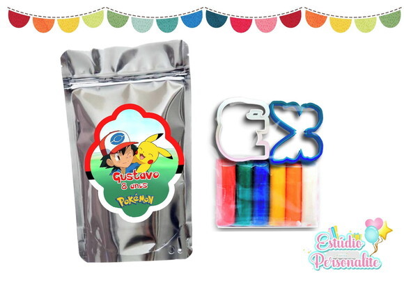Kit Massinha no Saquinho metalizado Pokémon