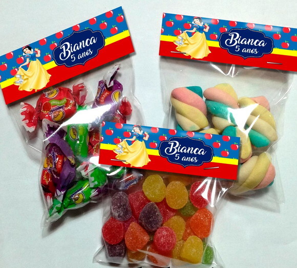 Lapela com Saquinho Vazio Branca de Neve
