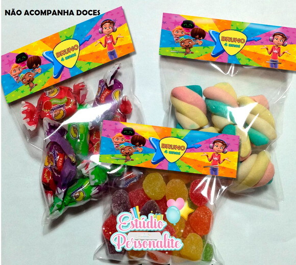 Lapela com Saquinho Vazio Minibeat Power Rockers