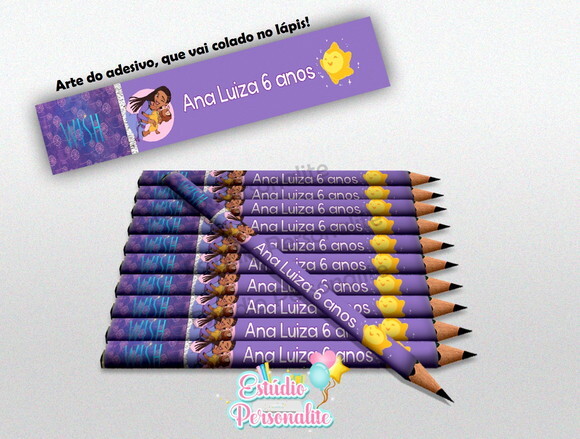 Lápis Personalizado Filme Wish: o Poder dos Desejos