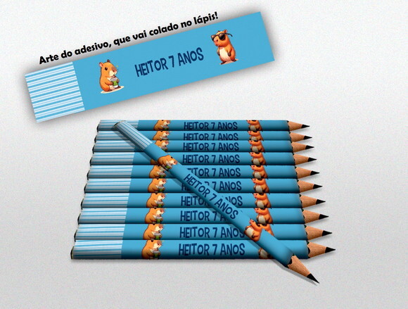 Lápis Personalizado Capivara