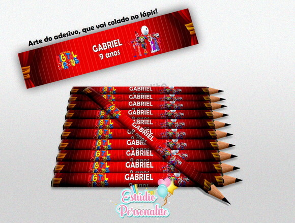Lápis Personalizado Digital Circus