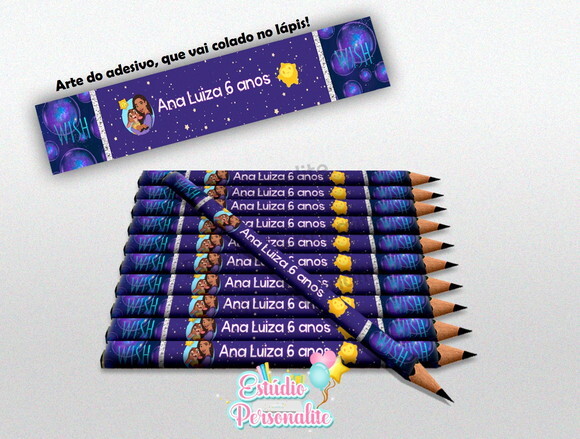 Lápis Personalizado Filme Wish: o Poder dos Desejos