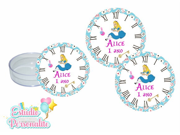 Latinha Acrílica Alice no País das Maravilhas