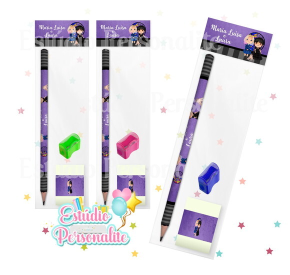 Lembrancinha Kit Escolar Completo Wandinha