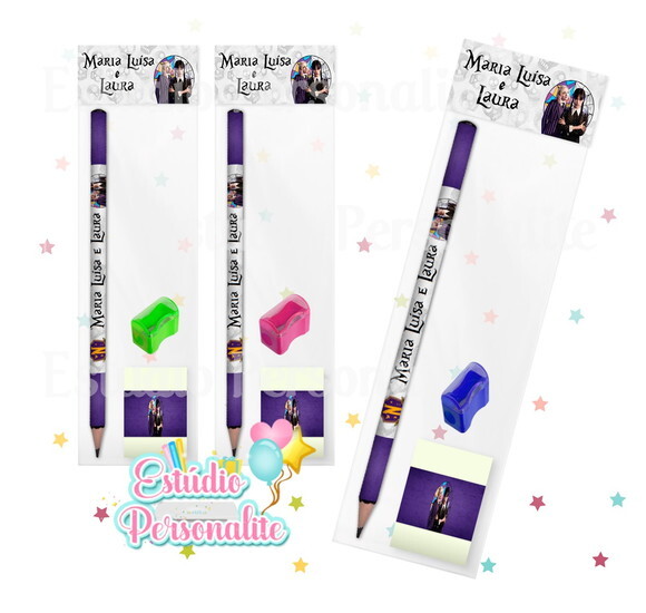 Lembrancinha Kit Escolar Completo Wandinha