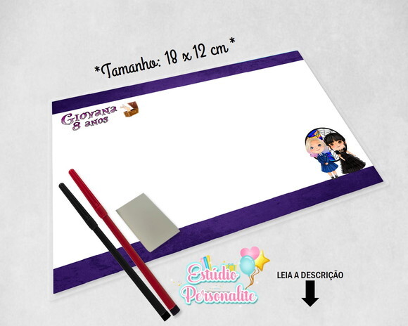 Lembrancinha Plastificada Wandinha Addams