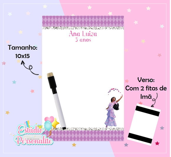 Lousa Magnética Isabela Encanto Disney