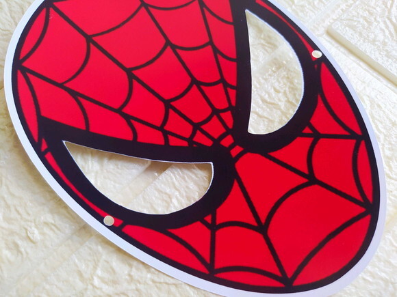 Máscara de Papel Homem Aranha
