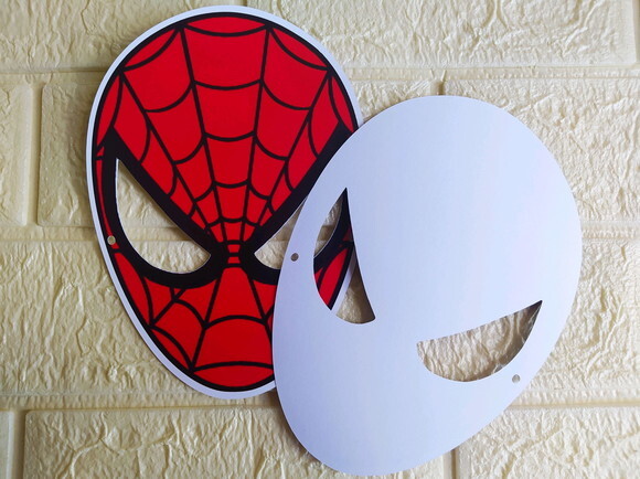 Máscara de Papel Homem Aranha