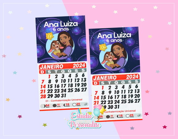 Mini Calendário Personalizado Wish: o Poder dos Desejos