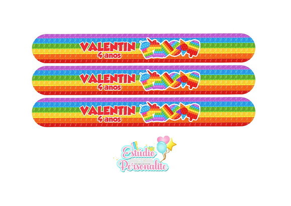 Pulseira Bate Enrola Fidget Toys Pop It