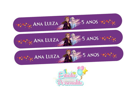 Pulseira Bate Enrola Frozen 2
