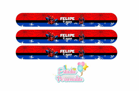 Pulseira Bate Enrola Homem Aranha