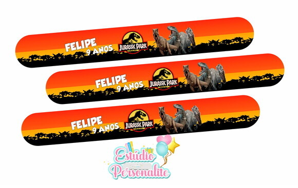 Pulseira Bate Enrola Jurassic Park