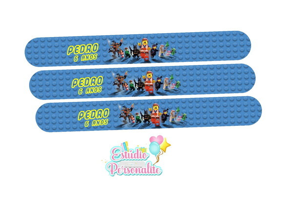 Pulseira Bate Enrola Lego