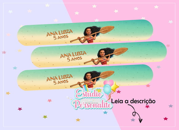 Pulseira Bate Enrola Moana