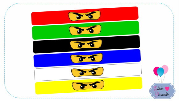 Pulseira Bate Enrola Ninjago