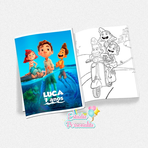 Revista de Colorir Luca Disney
