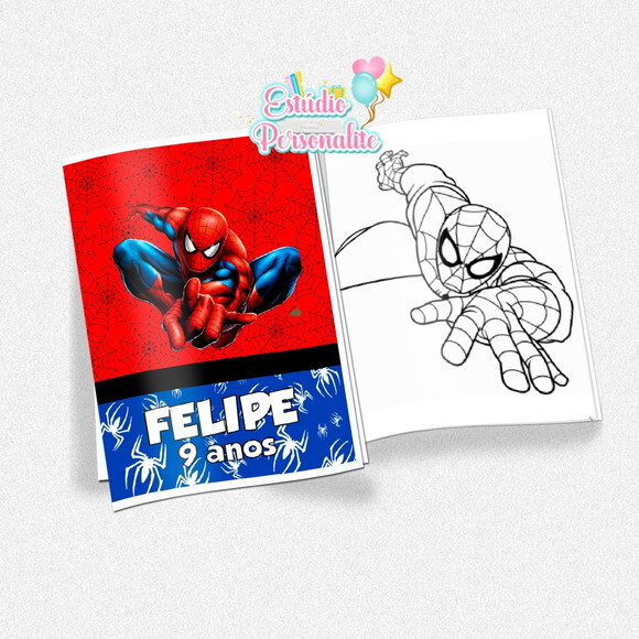 Revista de Colorir Homem Aranha